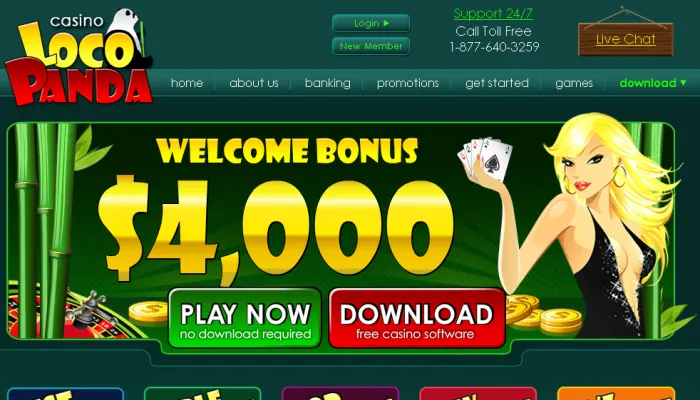 Loco Panda Casino Review Header
