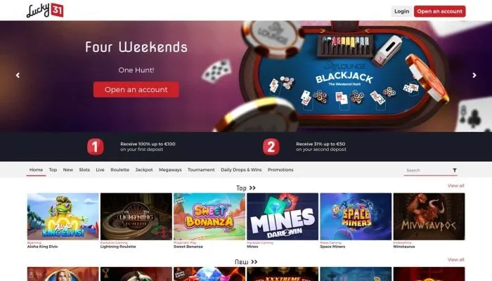 Lucky 31 Casino Review Header