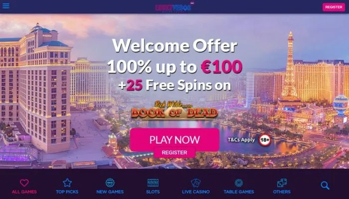 Lucky Vegas Casino Review Header