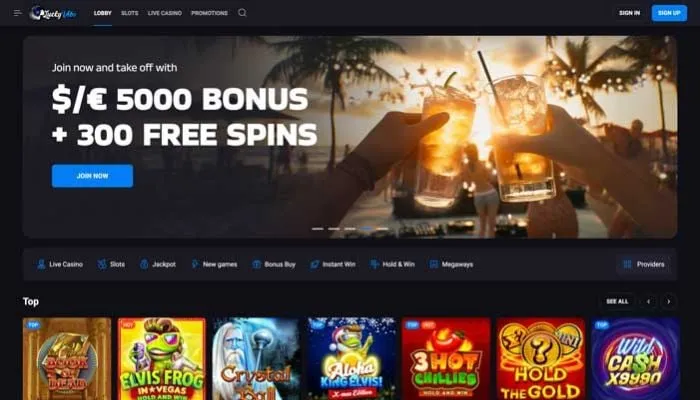 Lucky Vibe Casino Review Header