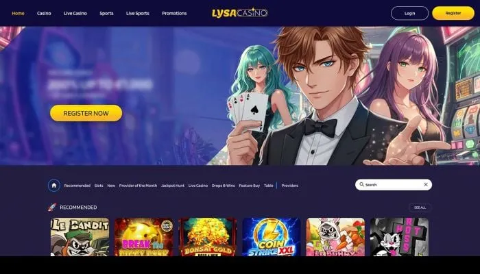 Lysacasino Review Header