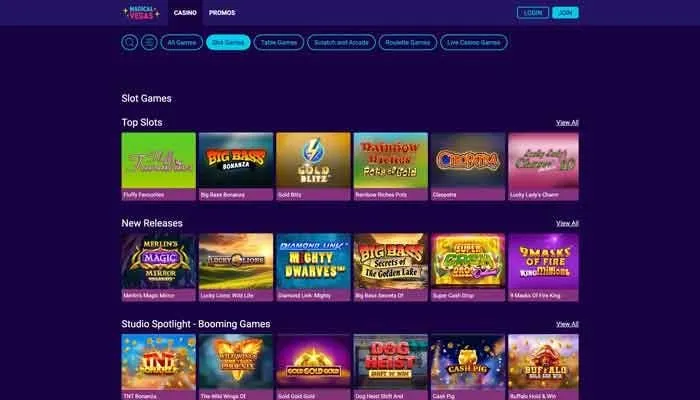 Magical Vegas Casino Review Header