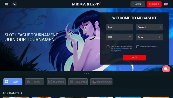Megaslot Casino Review Header