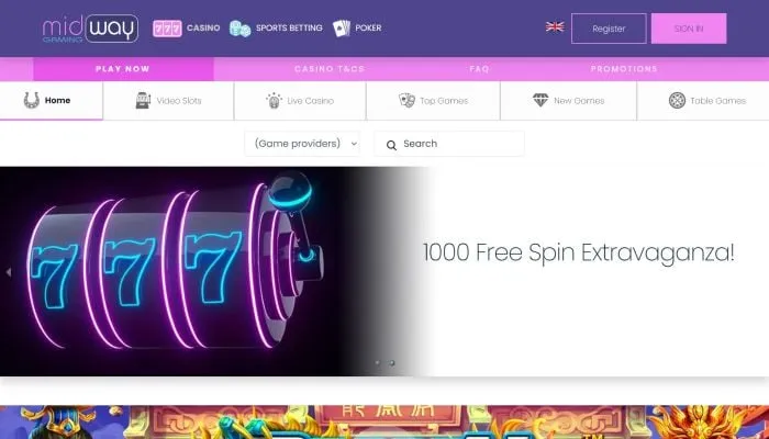 Midway Gaming Casino Review Header