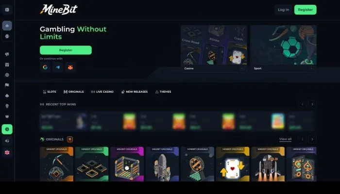 MineBit Casino Review Header