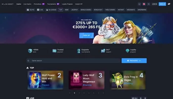Monixbet Casino Review Header