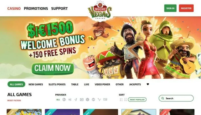 Mucho Vegas Casino Review Header