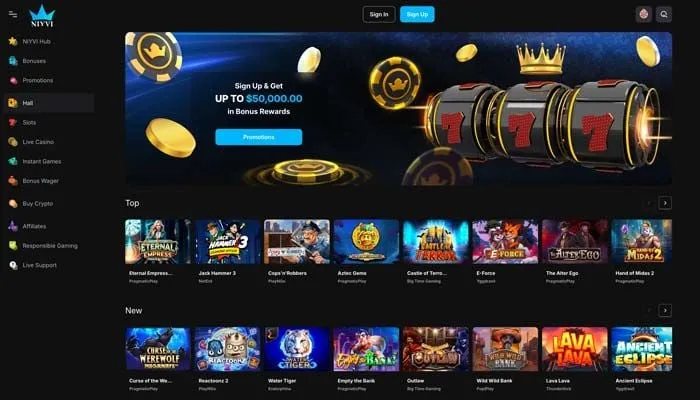 Niyvi Casino Review Header