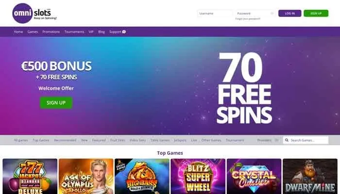 Omni Slots Casino Review Header