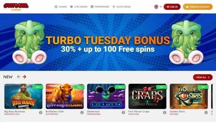 Ovitoons Casino Review Header