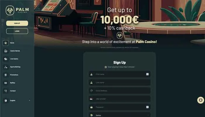 Palm Casino Review Header