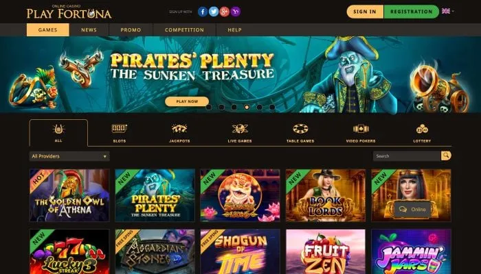PlayFortuna Casino Review Header
