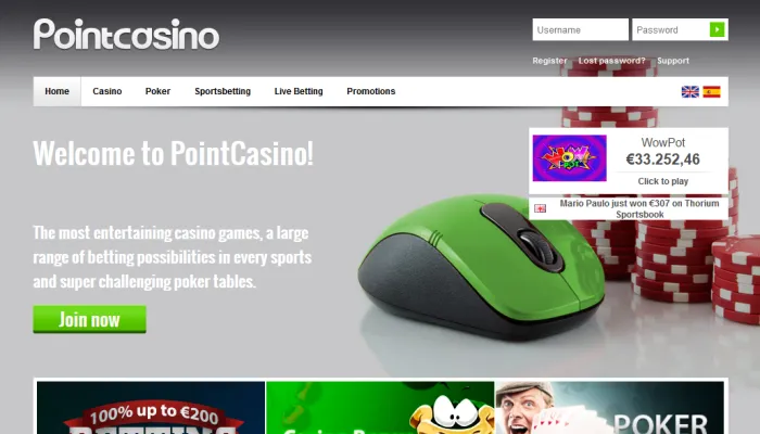 Point Casino Review Header