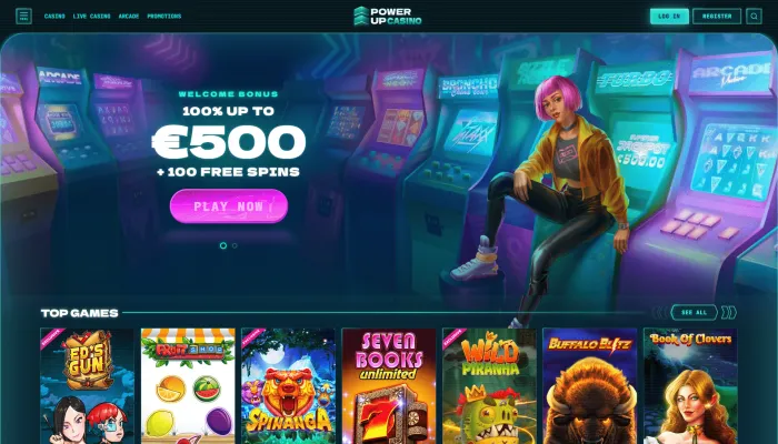 PowerUp Casino Review Header