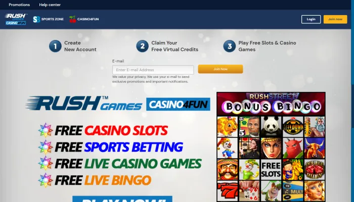 Rush Games Casino Review Header