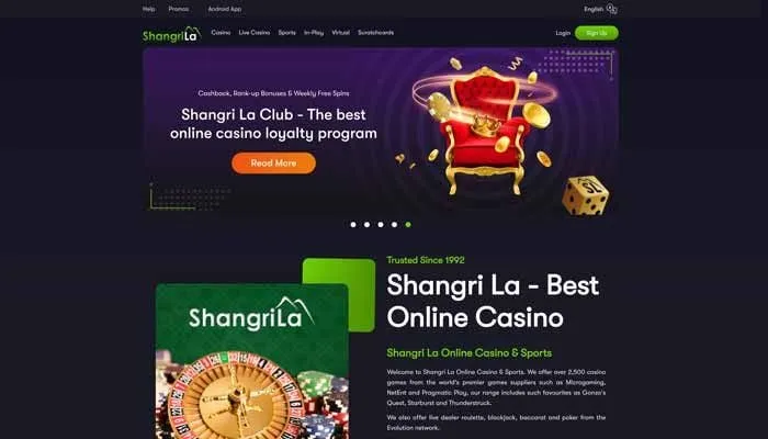 Shangri La Casino Review Header