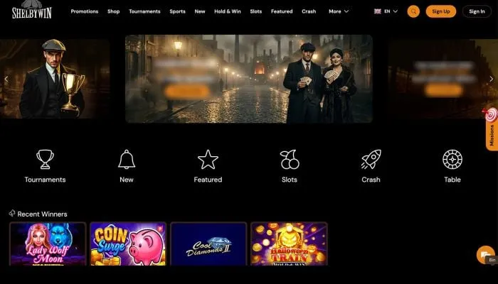 ShelbyWin Casino Review Header