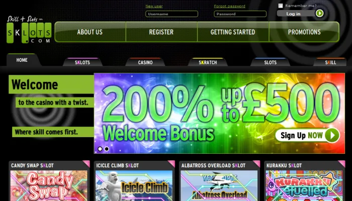 Sklots Casino Review Header