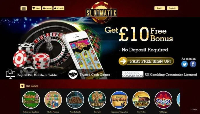 Slot Matic Casino Review Header
