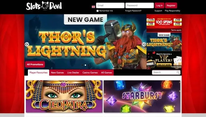 Slots Devil Casino Review Header