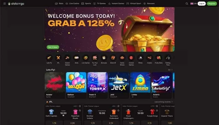 Slotsngo Casino Review Header