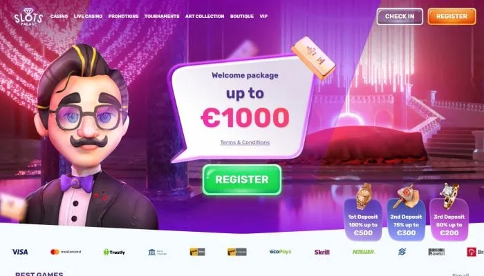 SlotsPalace Casino Review Header