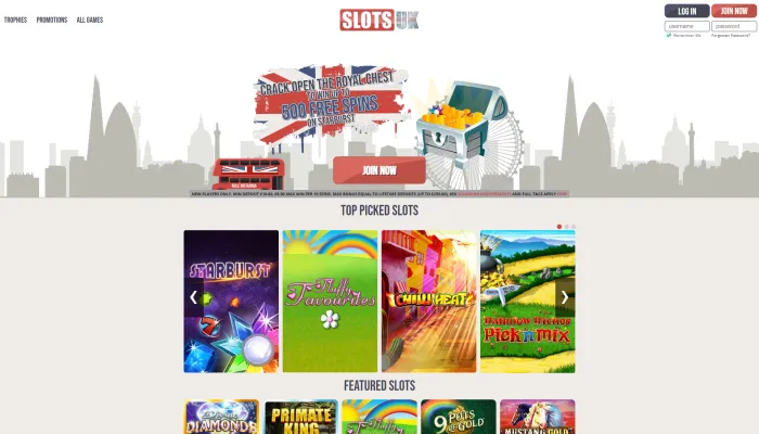 SlotsUK Casino Review Header