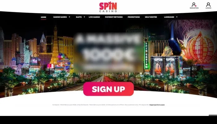 Spin Casino Review Header
