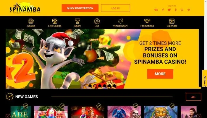 Spinamba Casino Review Header