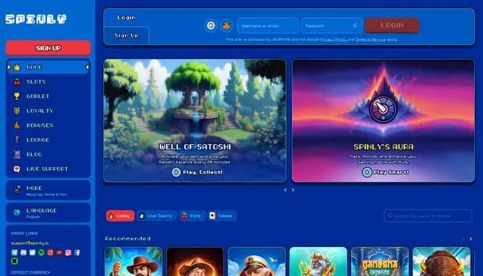 Spinly Casino Review Header
