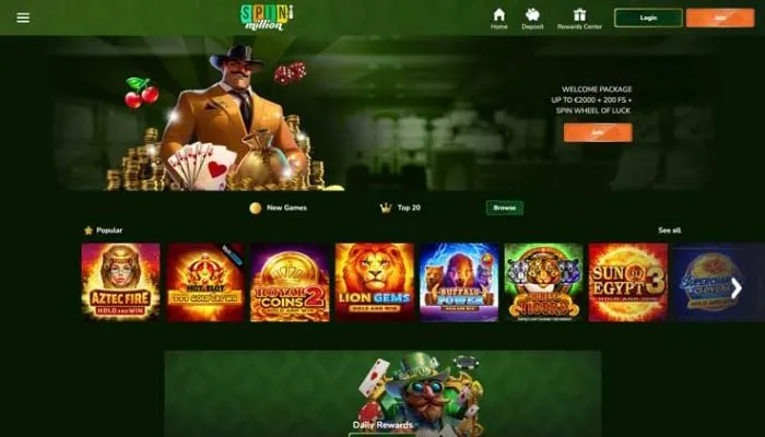 SpinMillion Casino Review Header