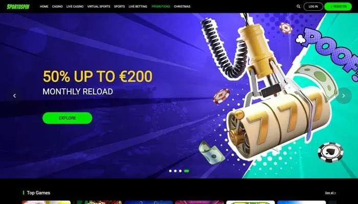 SportoSpin Casino Review Header