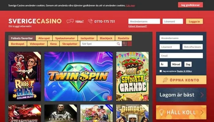 Sverige Casino Review Header