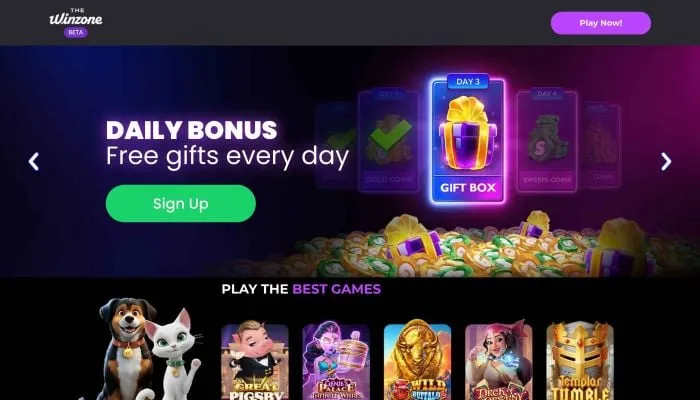 The Win Zone Casino Review Header