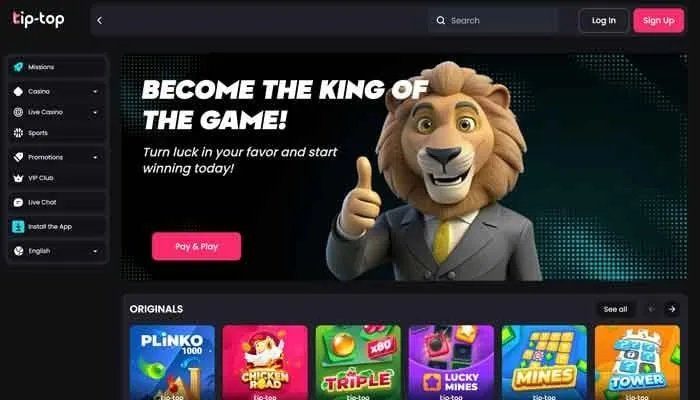 Tip-Top.bet Casino Review Header