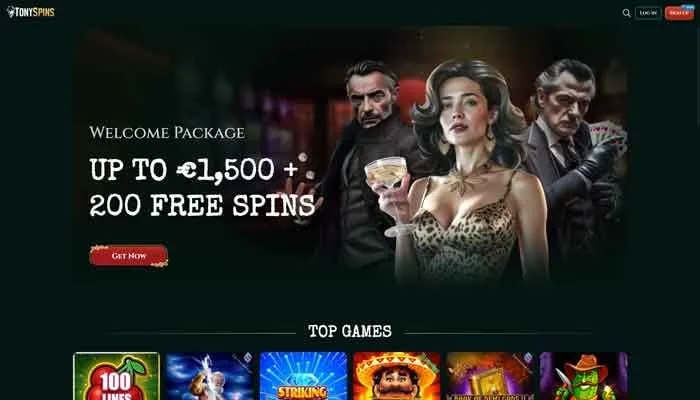 Tonyspins Casino Review Header