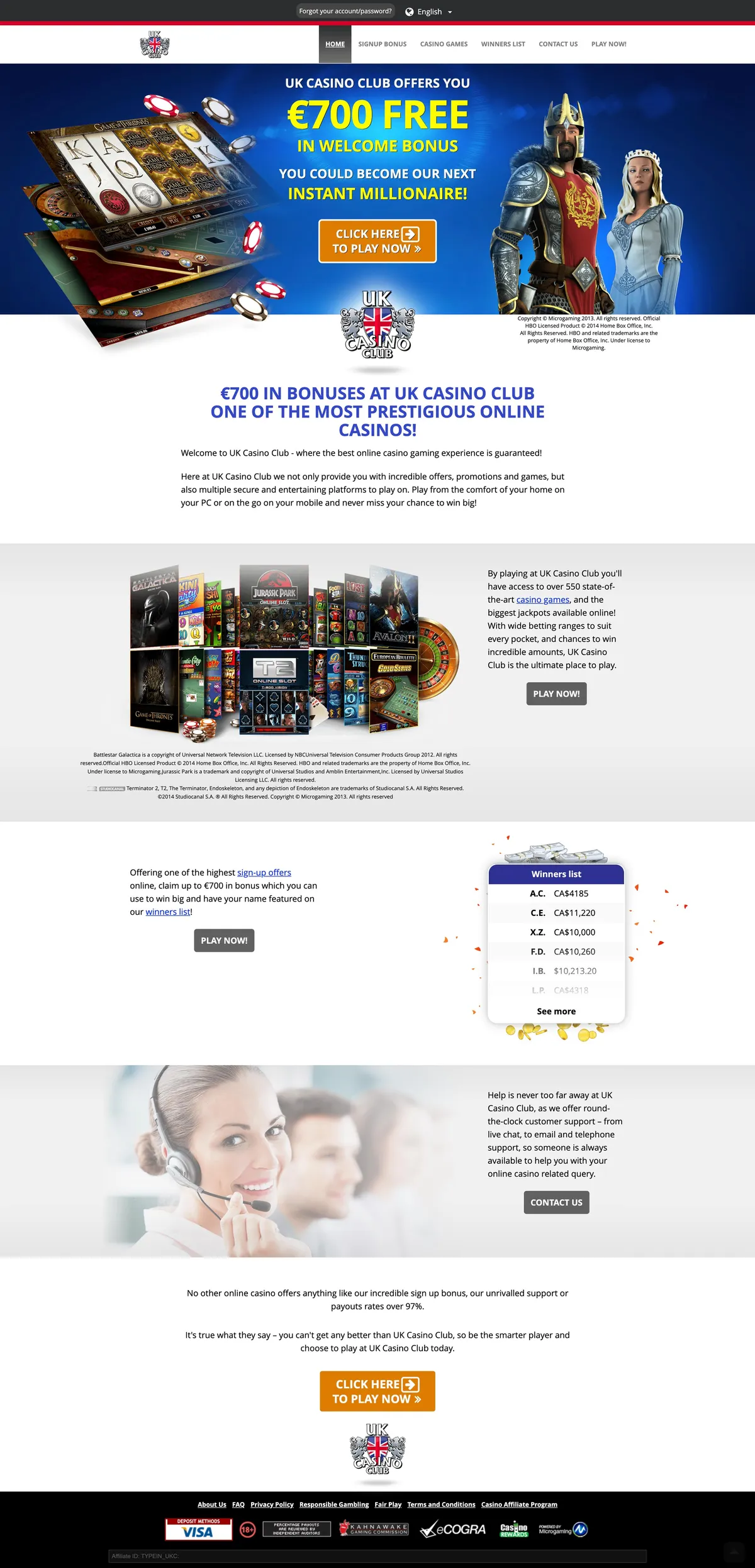 UK Casino Club Review Header