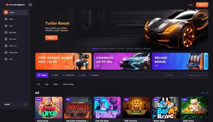 Unlim Casino Review Header