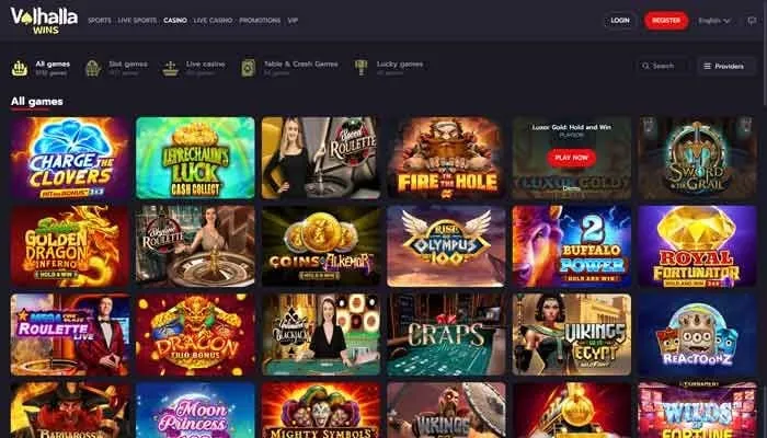 Valhalla Wins Casino Review Header