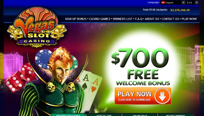 Vegas Slot Casino Review Header