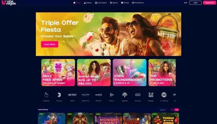 VidaVegas Casino Review Header
