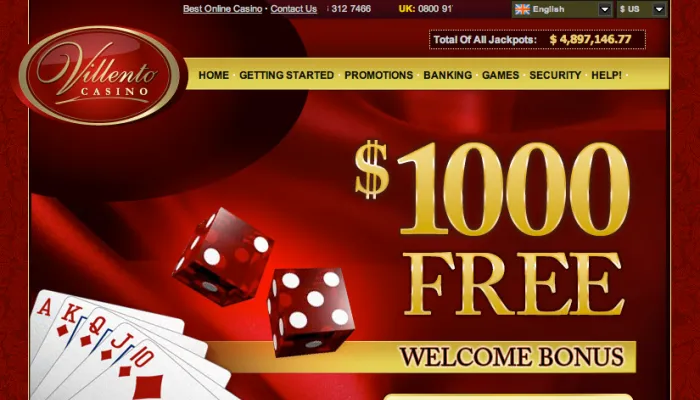 Villento Casino Review Header
