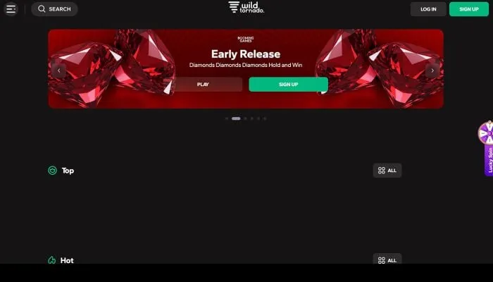 Wild Tornado Casino Review Header