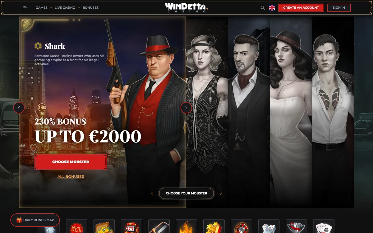 Windetta Casino Review Header