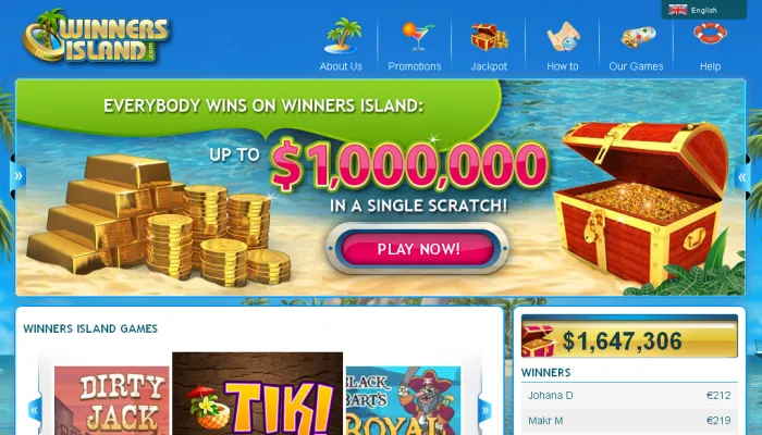 WinnersIsland Casino Review Header