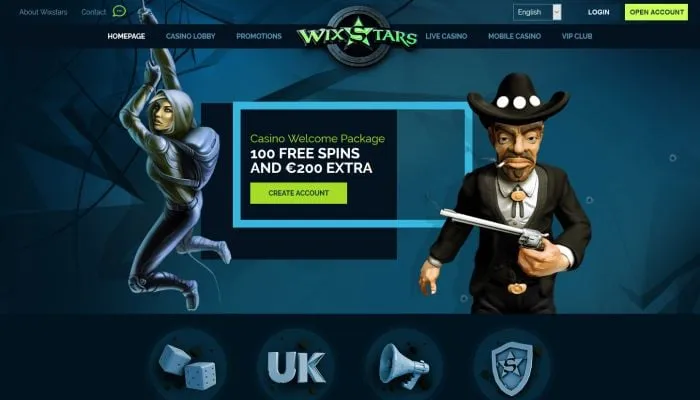 Wixstars Casino Review Header