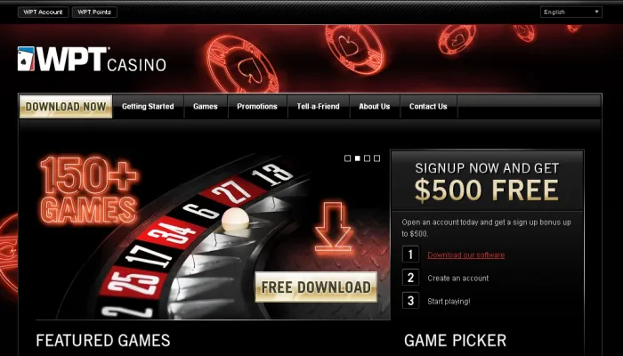 WPTCasino Review Header
